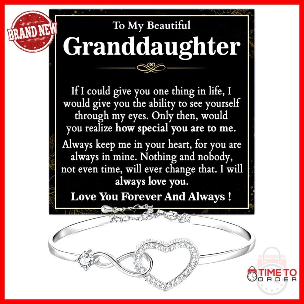Infinity Heart Charm Bracelet Sterling Silver Cubic Zirconia Elegant Gift